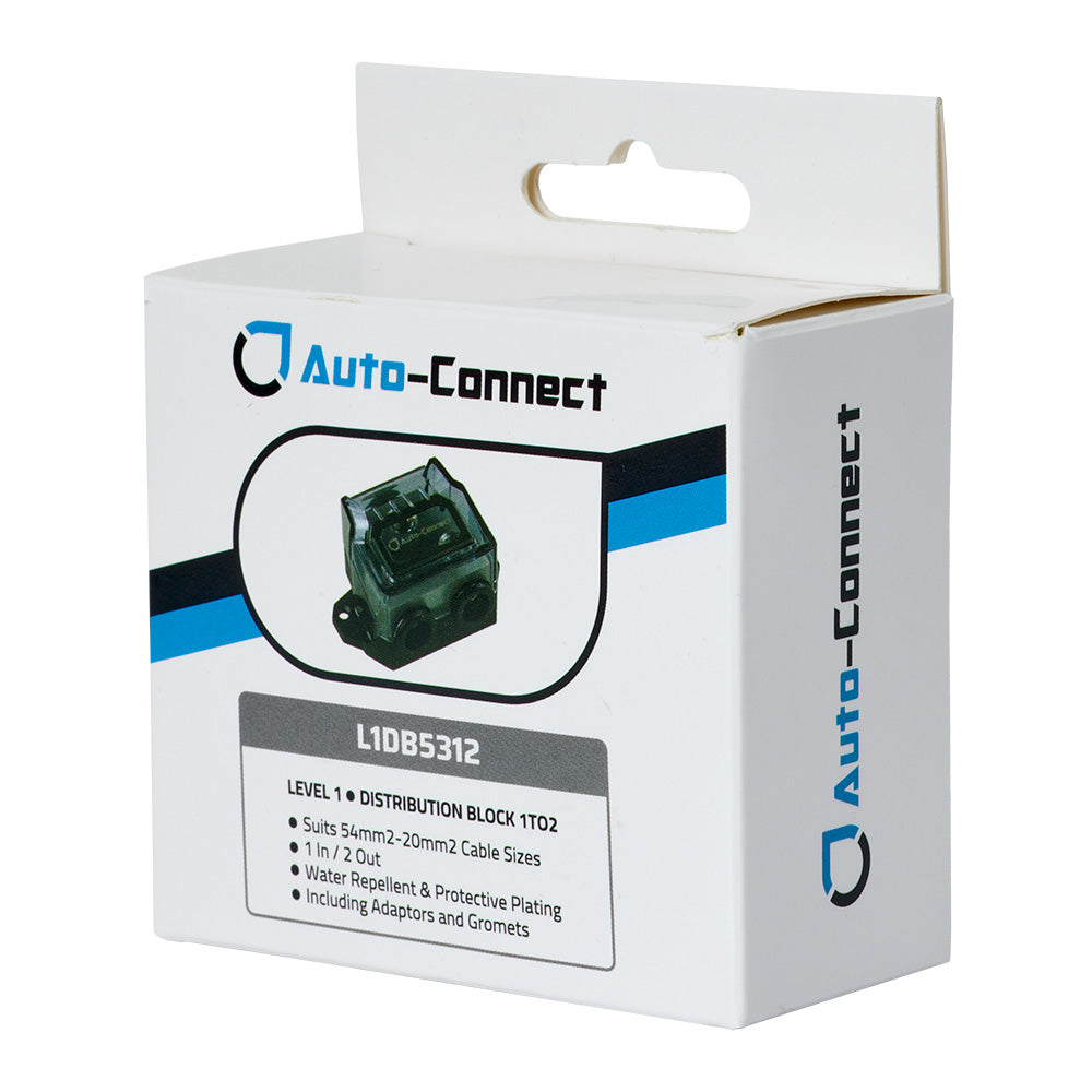 Auto-Connect L1 distributionsblok 53 mm², 1 til 2
