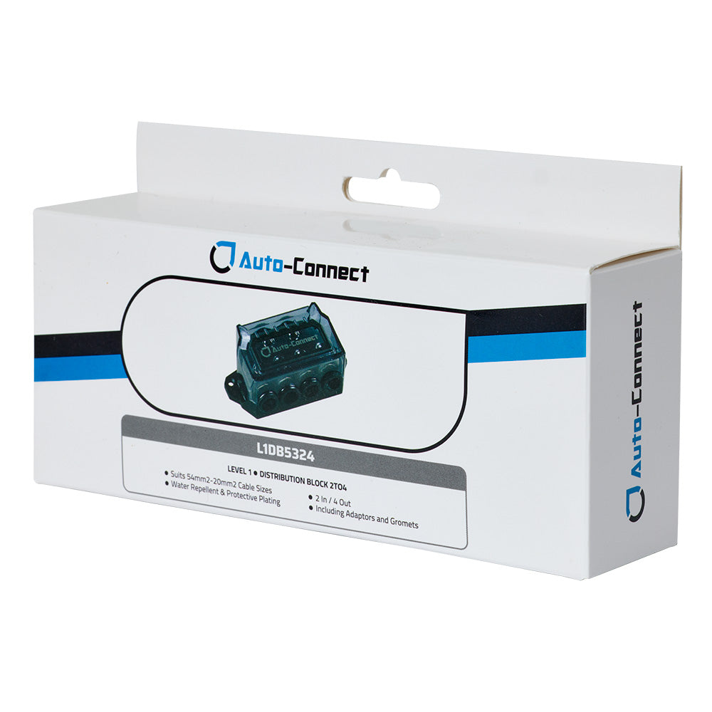 Auto-Connect L1 distributionsblok 53 mm², 2 til 4