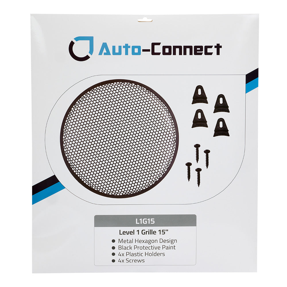 Auto-Connect Hexagon højttalergitter, 15 tommer