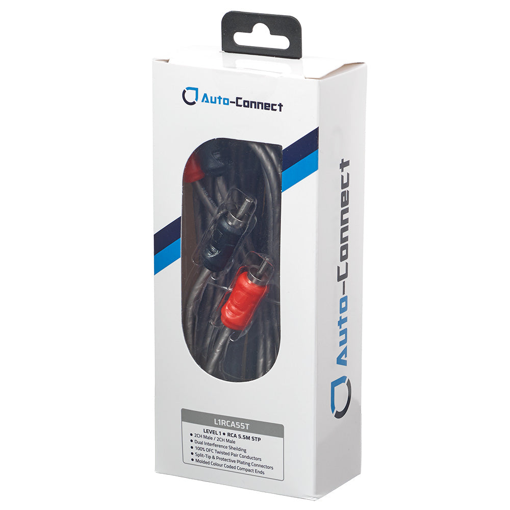 Auto-Connect snoet lavniveaukabel 5.5 meter, Level 1
