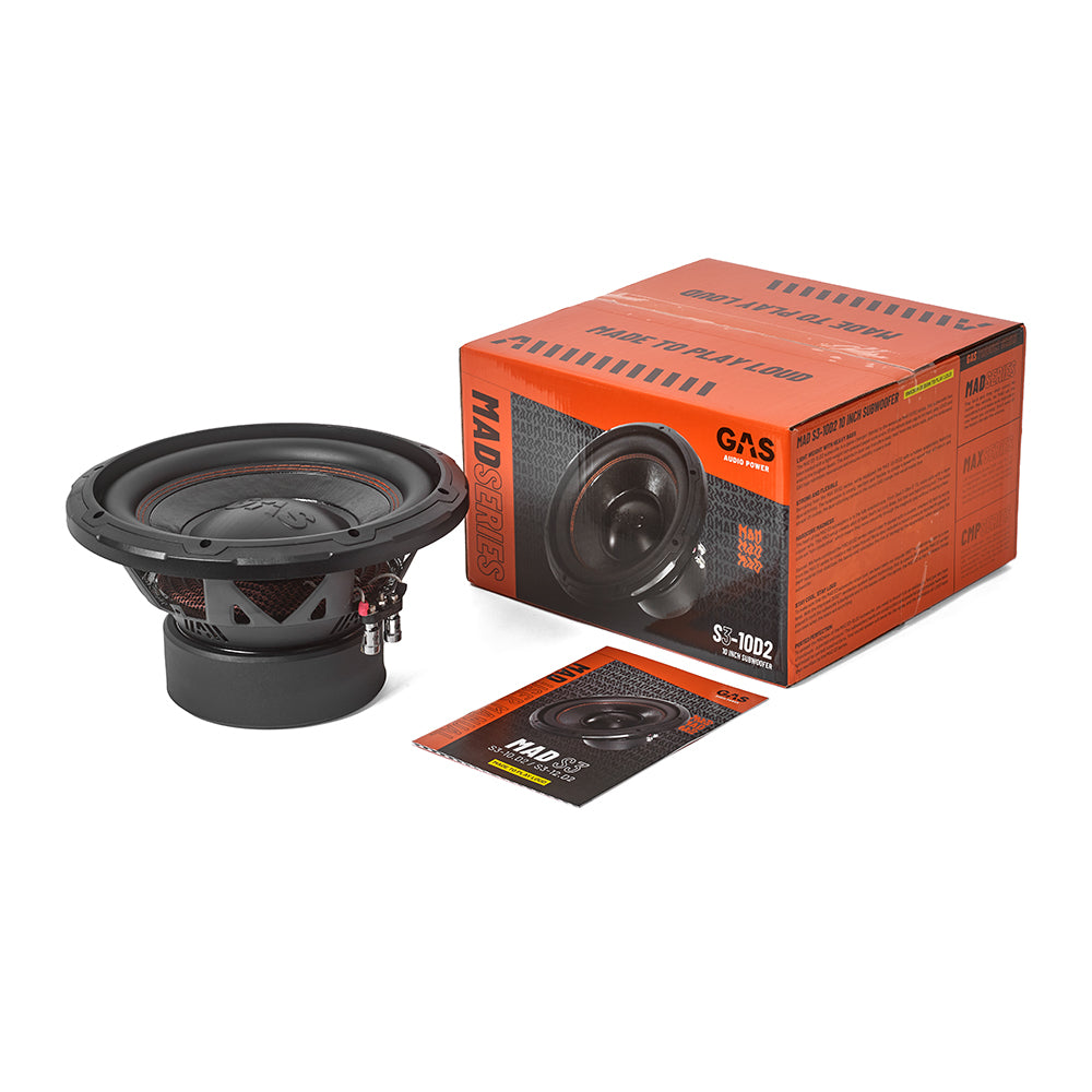 GAS MAD S3-10D2, 10" subwoofer
