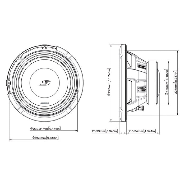 Alpine S2-W10D2 10
