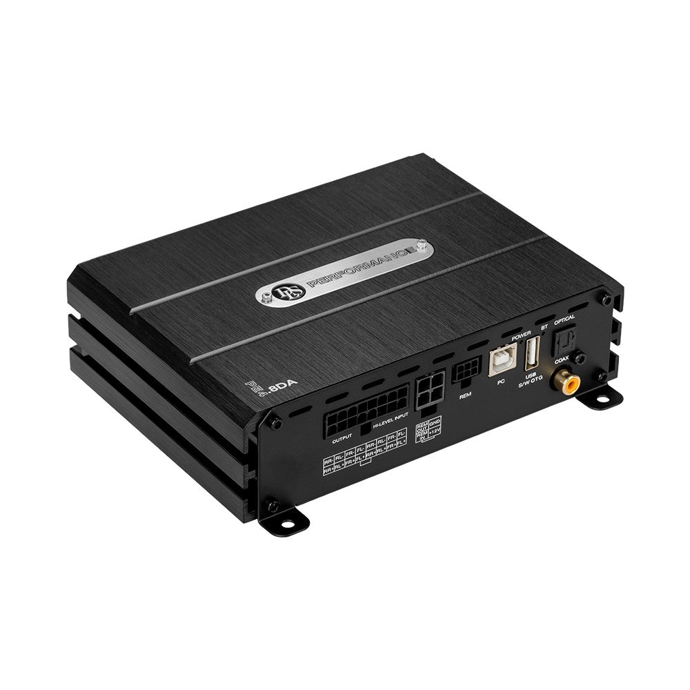DLS PE4.8DA, 8-kanals DSP med indbygget forstærker og Bluetooth