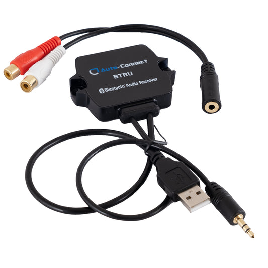 Auto-Connect BTRU, AUX-til Bluetooth-adapter (strøm via USB)