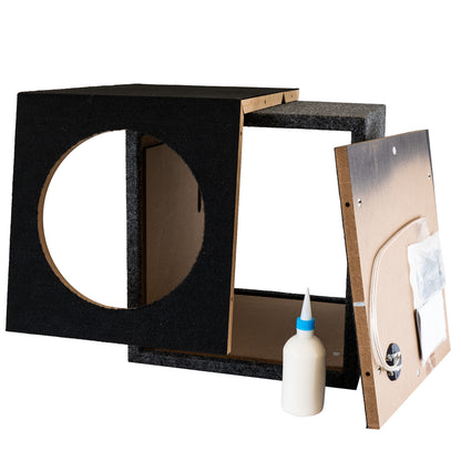 Monteringsklart baskasse-kit, umonteret portet 1x10" baskasse fra Auto-Connect