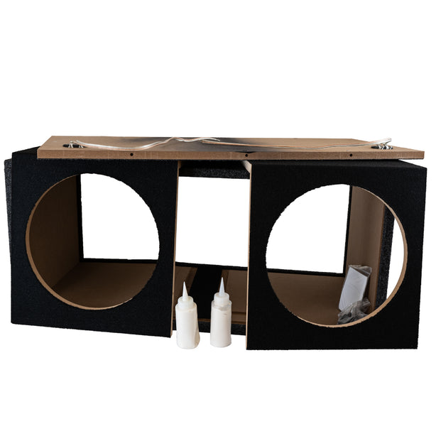 Monteringsklart baskasse-kit, umonteret portet 2x12" baskasse fra Auto-Connect