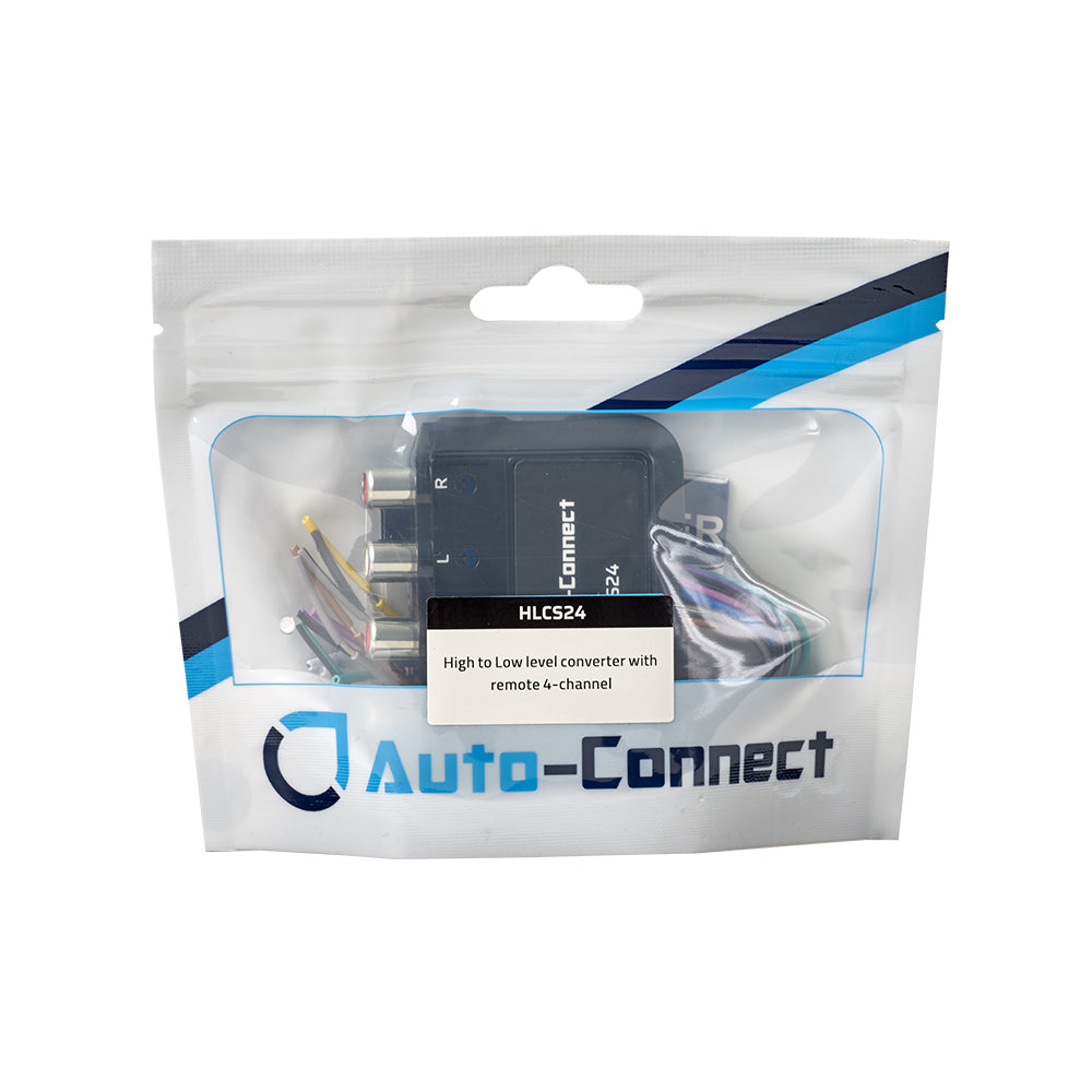 Auto-Connect HLCS24 4-kanals høj/lavniveau-omformer