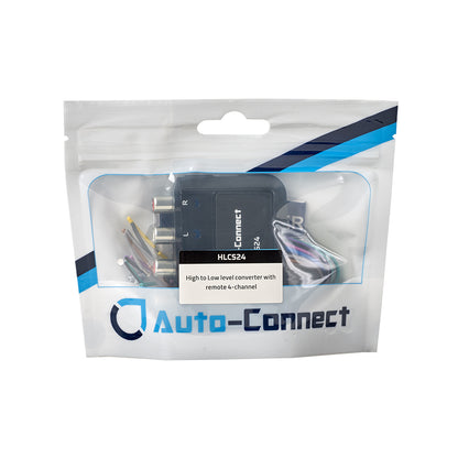 Auto-Connect HLCS24 4-kanals høj/lavniveau-omformer