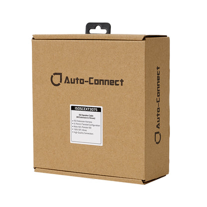 Auto-Connect ISO-ISO 3m forlængelse til højttalere, 2x0.75mm²
