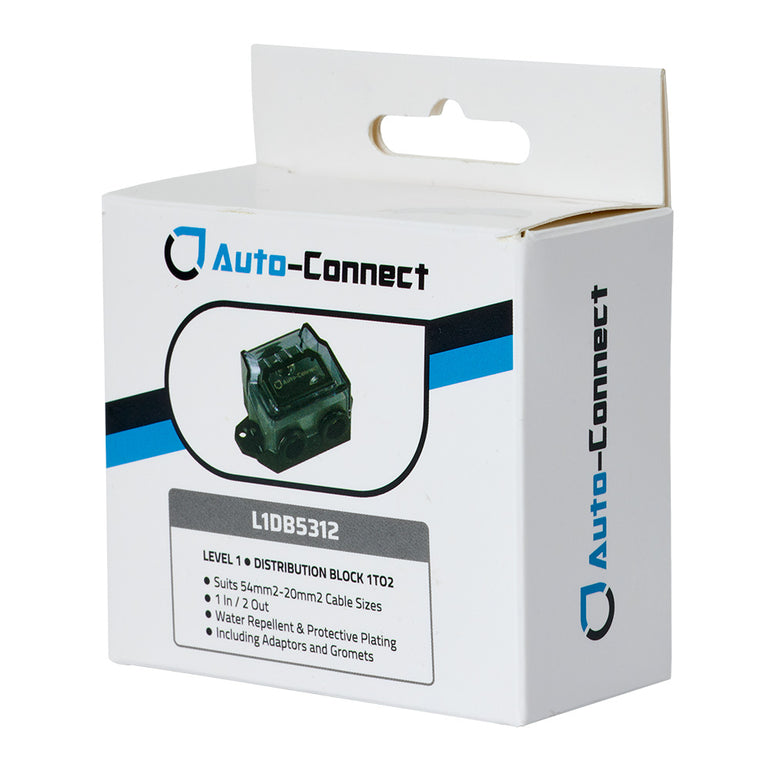 Auto-Connect L1 distributionsblok 53 mm², 1 til 2