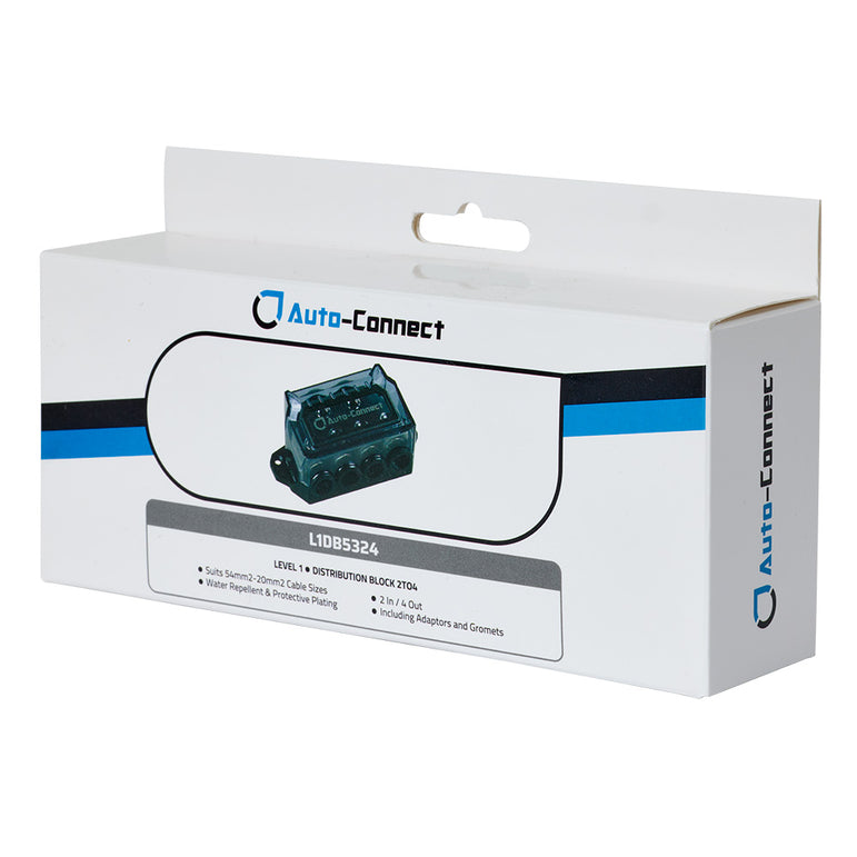 Auto-Connect L1 distributionsblok 53 mm², 2 til 4