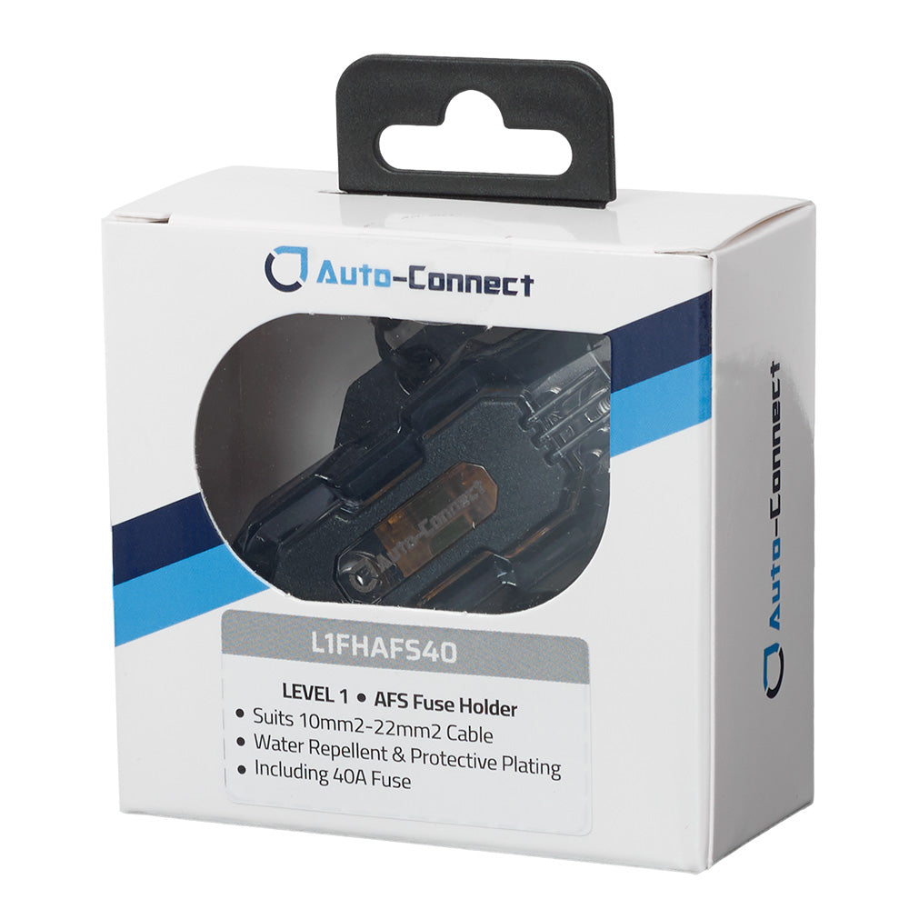 Auto-Connect AFS niveau 1 sikringsholder med 40A-sikring, 10-22mm²