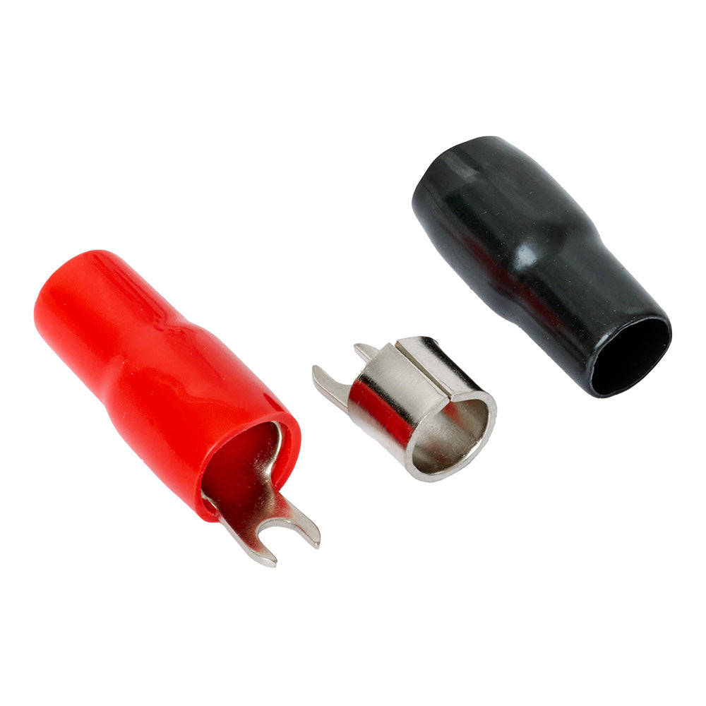 Auto-Connect rød og sort gaffelkabelsko, 35 mm²