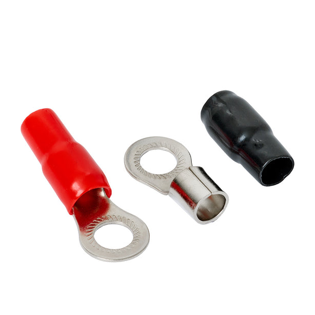 Auto-Connect rød og sort ringkabelsko M12, 35 mm²