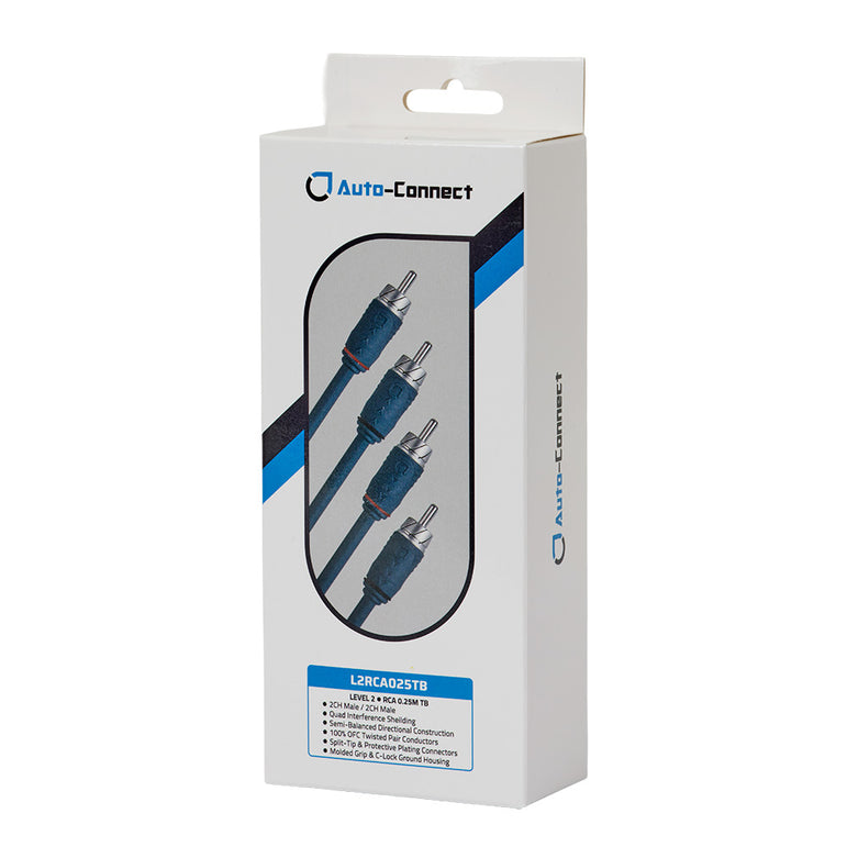 Auto-Connect snoet lavniveaukabel 0.25 meter, Level 2