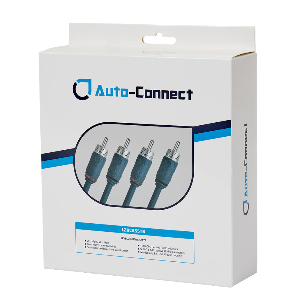 Auto-Connect snoet lavniveaukabel 5.5 meter, Level 2