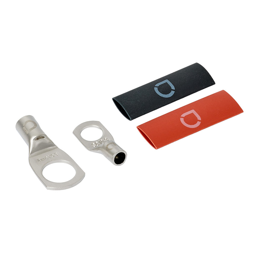 Auto-Connect rød og sort rørkabelsko M8/M12, 10 mm²