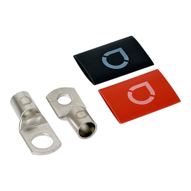 Auto-Connect rød og sort rørkabelsko M8/M12, 35 mm²