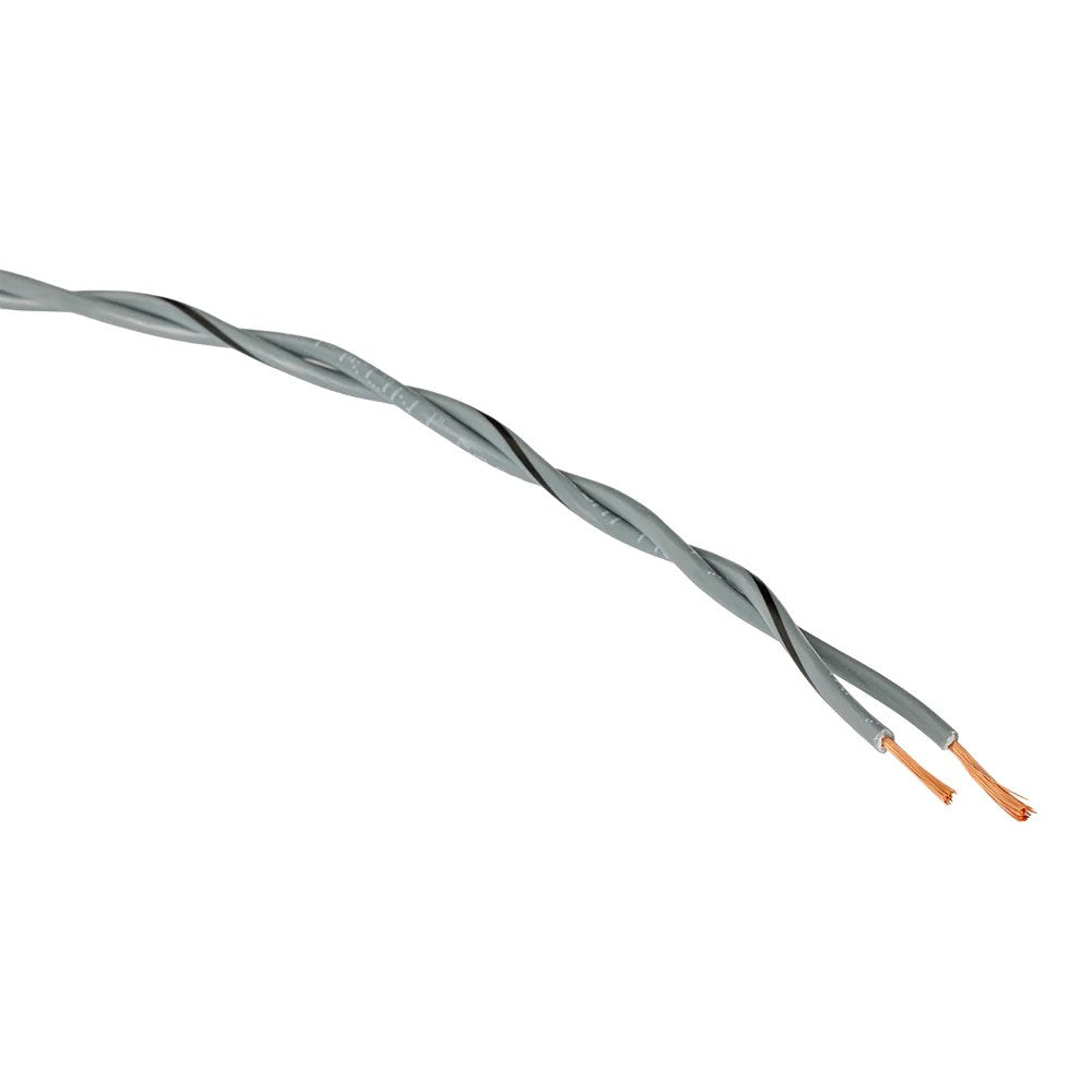 Auto-Connect tvistet højttalerkabel 2x0.8mm² grå, pris per meter