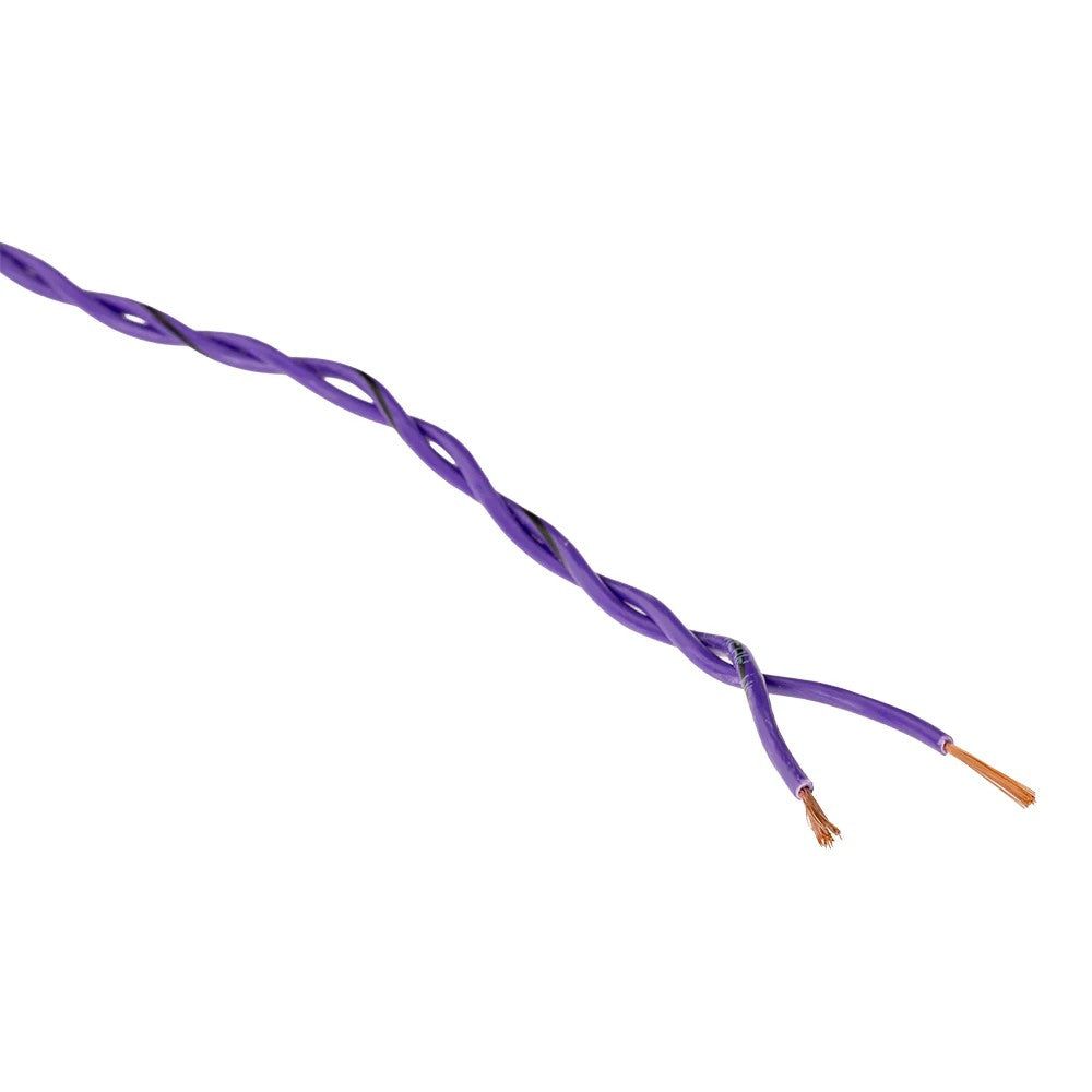 Auto-Connect snoet højttalerkabel 2x0.8mm² lilla, pris per meter