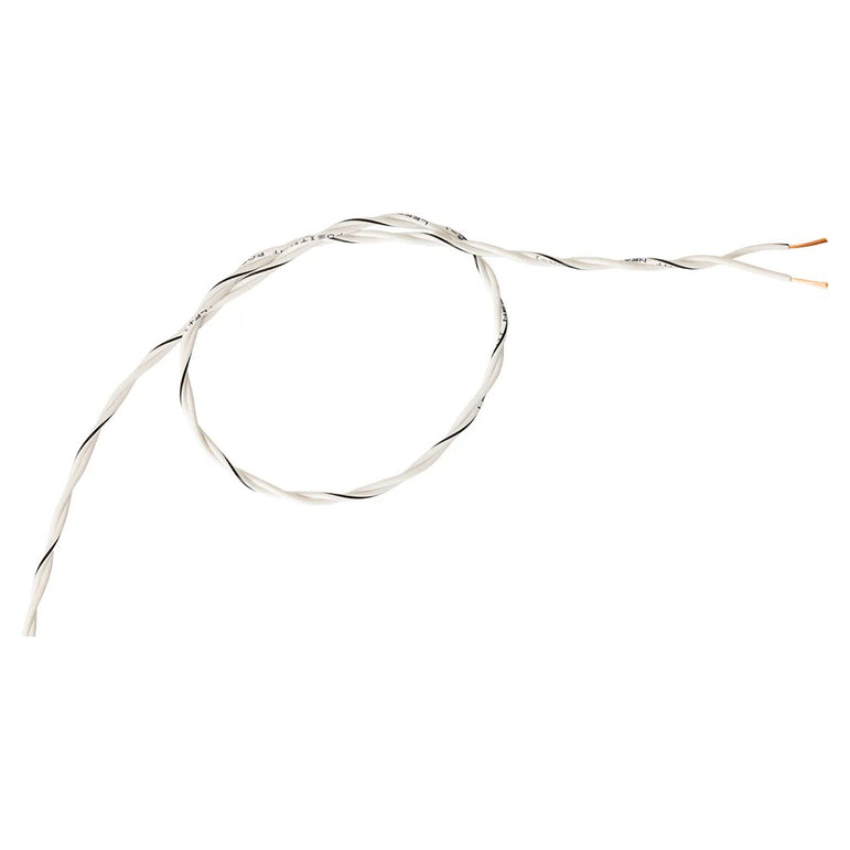 Auto-Connect tvundet højtalerkabel 2x0.8mm² hvid, pris pr. meter