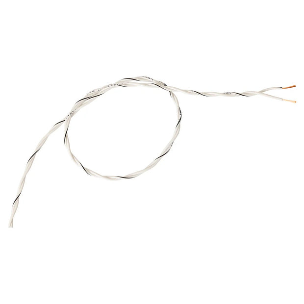 Auto-Connect tvundet højtalerkabel 2x0.8mm² hvid, pris pr. meter