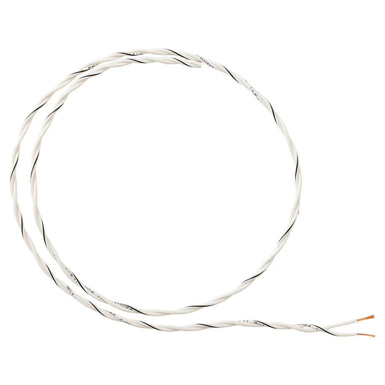 Auto-Connect tvundet højtalerkabel 2x0.8mm² hvid, pris pr. meter