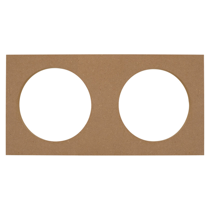 MDF-monteringsplade, 2x6.5 tommer