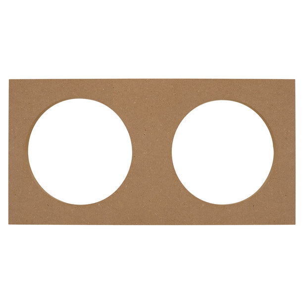 MDF-monteringsplade, 2x6.5 tommer