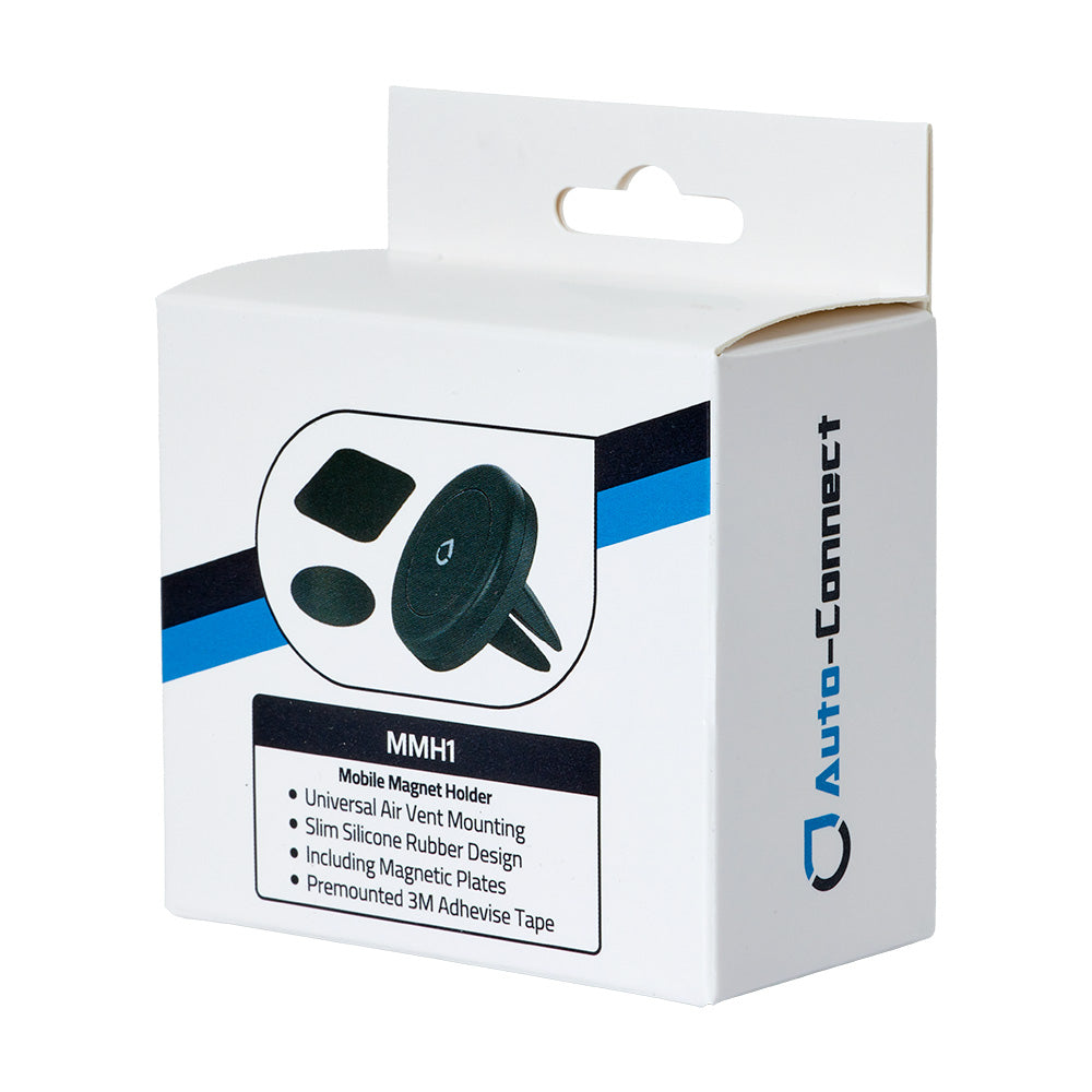Auto-Connect magnetisk mobilholder, monteres i luftventil