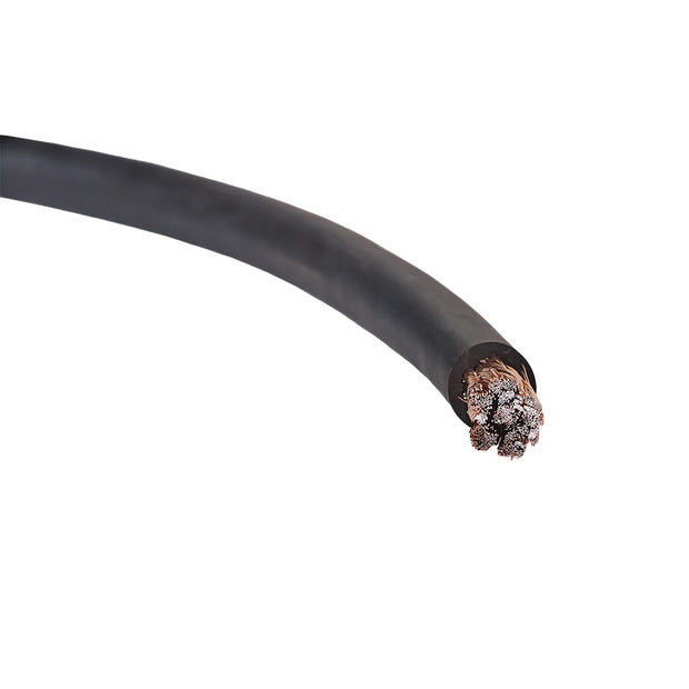 Auto-Connect sort strømkabel CCA 21.6mm², metervare