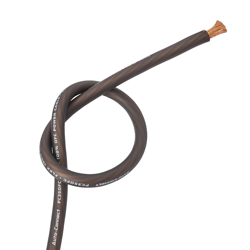 Auto-Connect sort strømkabel OFC 35.5mm², metervare