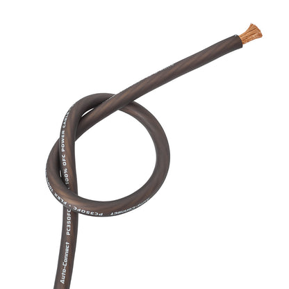 Auto-Connect sort strømkabel OFC 35.5mm², metervare