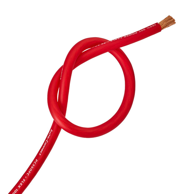 Auto-Connect rød strømkabel OFC 35,5 mm², metervare