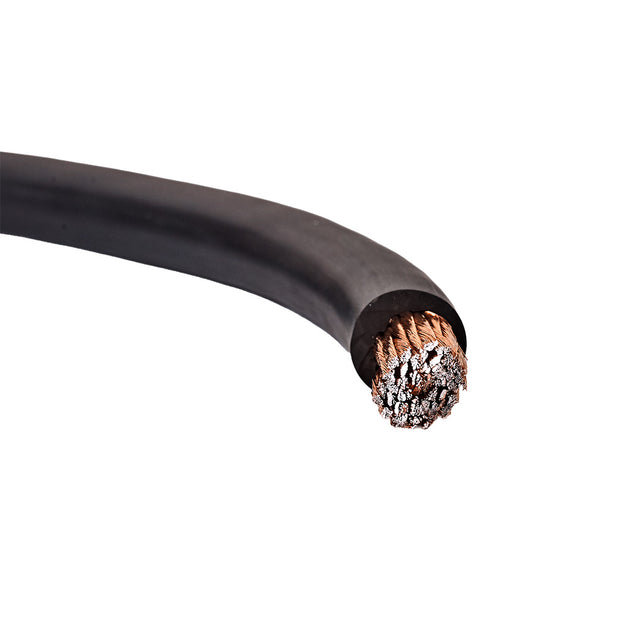 Auto-Connect sort strømkabel CCA 53.7mm², metervare