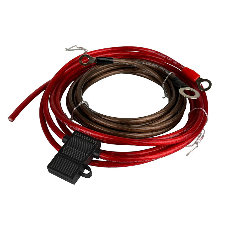 Auto-Connect 6mm² strømkabelkit, 2.5m+2.5m