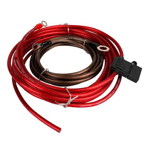 Auto-Connect CCA 6mm² strømkabelkit, 6m+2.5m