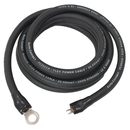 Auto-Connect 2.5 meter strømkabel CCA 35.5mm², sort