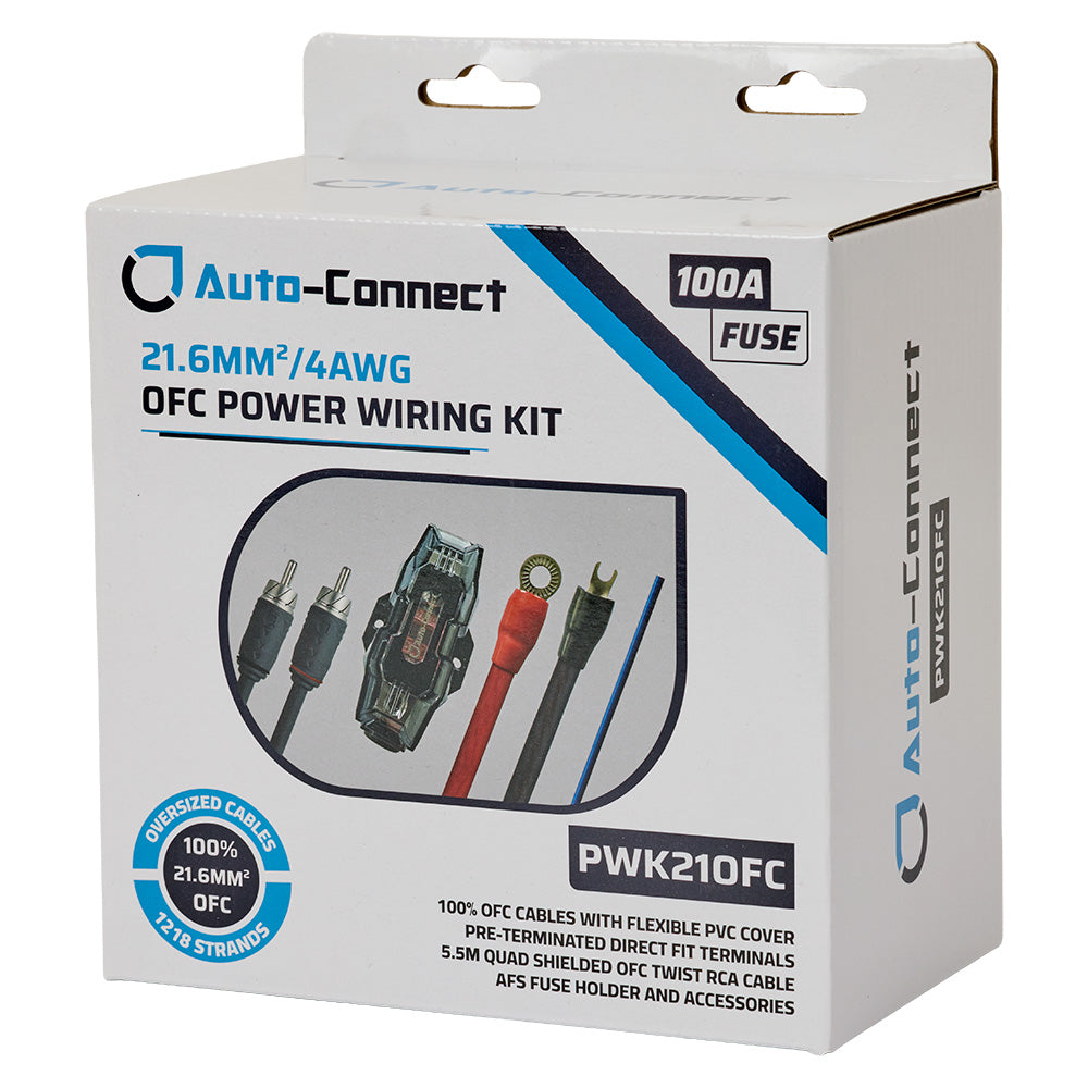 Auto-Connect OFC kabelsæt, 21.6mm²