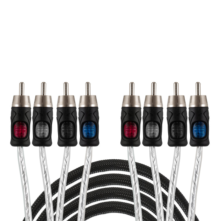 Auto-Connect 4-kanals lavniveau kabel 5.5 meter, Level 3