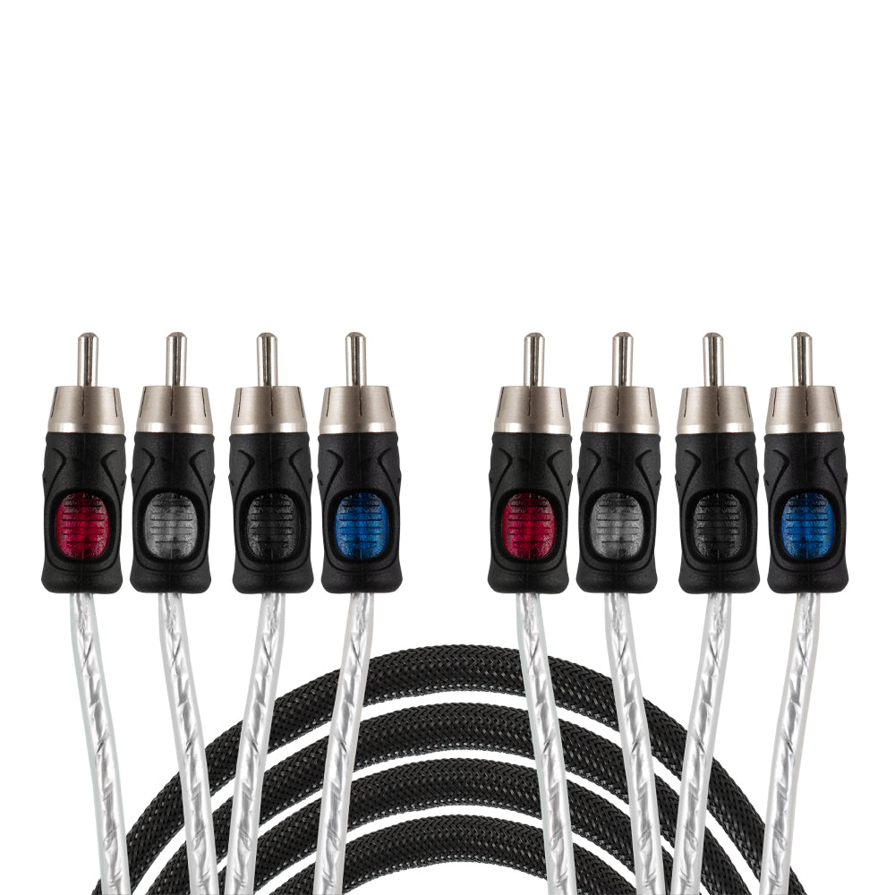 Auto-Connect 4-kanals lavniveau kabel 5.5 meter, Level 3