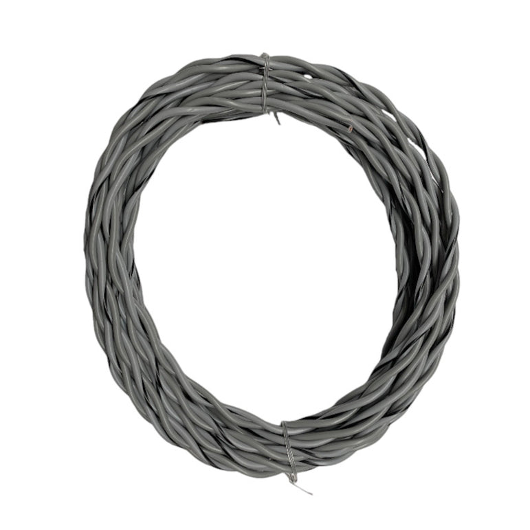 Auto-Connect tvundet højttalerkabel 2x1.0mm² grå, løbende meter