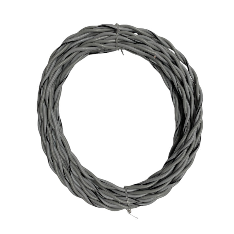 Auto-Connect tvundet højtalerledning 2x1.0mm² grå og hvid, 6 meter