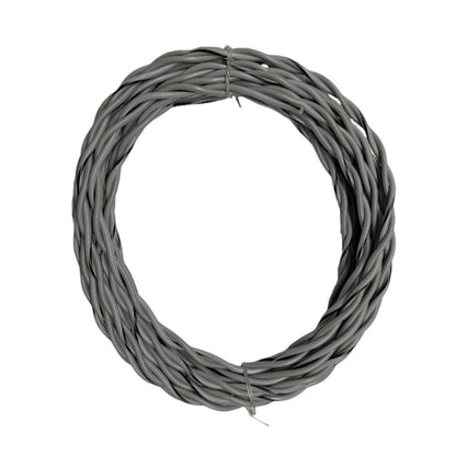 Auto-Connect tvundet højtalerledning 2x1.0mm² grå og hvid, 6 meter