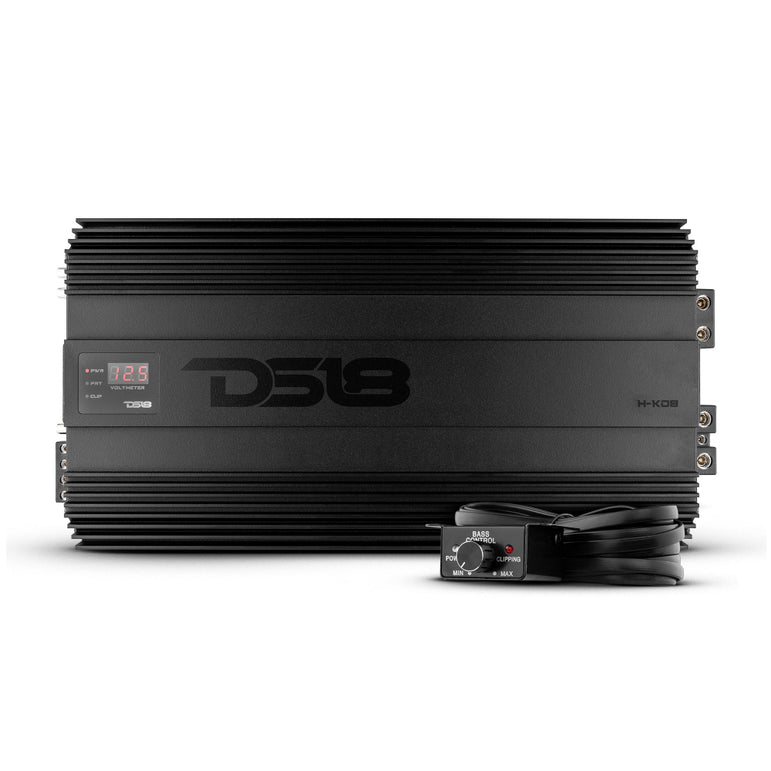 DS18 H-KO8, strømstærk monoblock med voltmåler