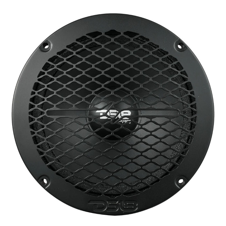 DS18 PRO-GRILL6MS/BK, slank 6.5 tommer højttalergitter i metal, sort