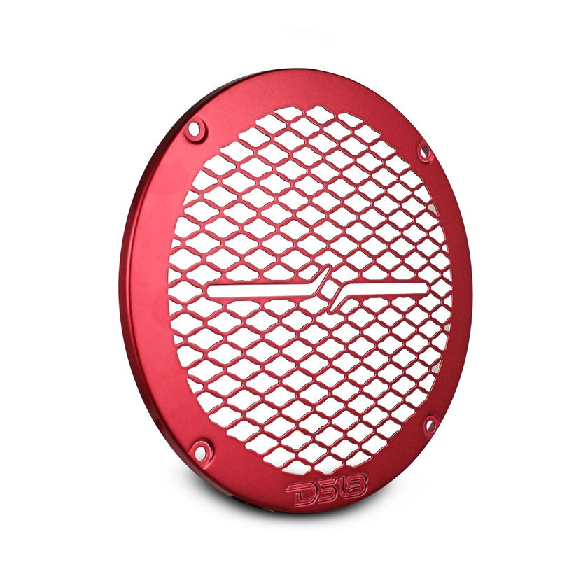 DS18 PRO-GRILL6MS/RD, slank 6.5 tommer højttalergitter i metal, rød