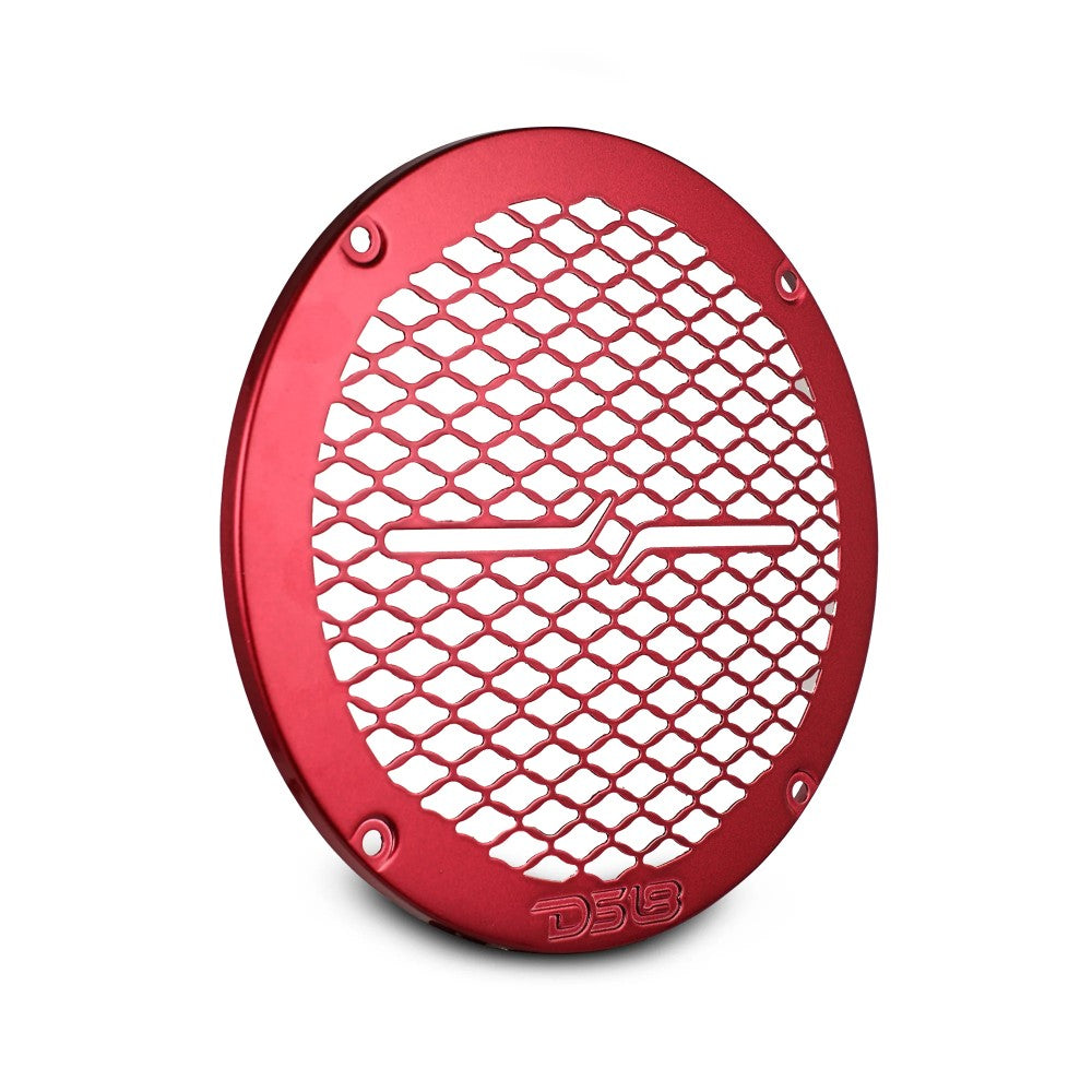 DS18 PRO-GRILL6MS/RD, slank 6.5 tommer højttalergitter i metal, rød