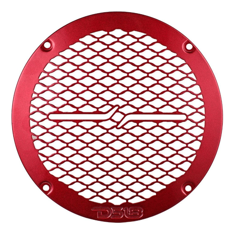 DS18 PRO-GRILL6MS/RD, slank 6.5 tommer højttalergitter i metal, rød