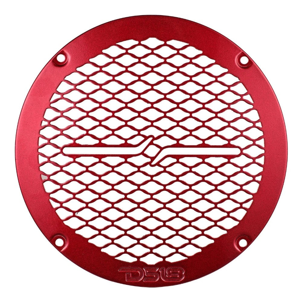 DS18 PRO-GRILL6MS/RD, slank 6.5 tommer højttalergitter i metal, rød